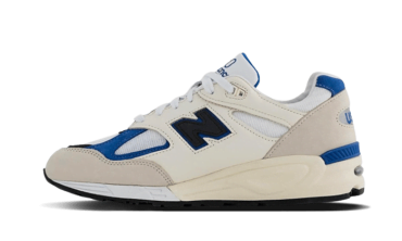 990 v2 Made In USA White Blue M990WB2
