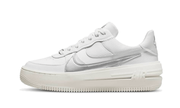 Air Force 1 Low Platform Summit White Metallic Silver DJ9946-101
