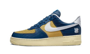 Air Force 1 Low SP Undefeated 5 On It Blue Yellow Croc DM8462-400