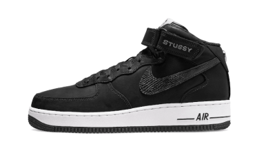 Air Force 1 Mid Stussy All Black DJ7840-001