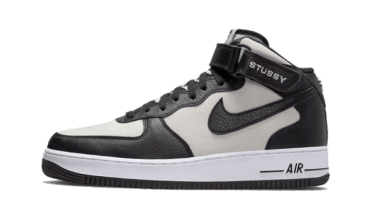 Air Force 1 Mid Stussy Grey Black DJ7840-002