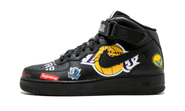 Air Force 1 Mid Supreme NBA Black AQ8017-001