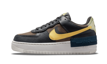 Air Force 1 Shadow Black Brown Yellow DQ0881-001