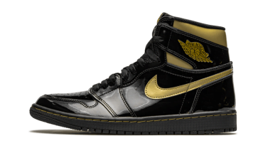 Air Jordan 1 High Black Metallic Gold 555088-032