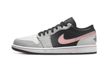 Air Jordan 1 Low Black Grey Pink 553558-062