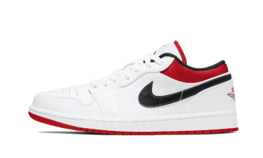 Air Jordan 1 Low White University Red Black 553558-118