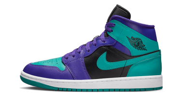 Air Jordan 1 Mid Black Grape BQ6472-502