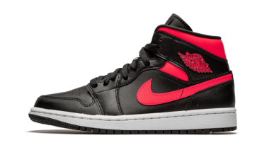 Air Jordan 1 Mid Black Siren Red BQ6472-004