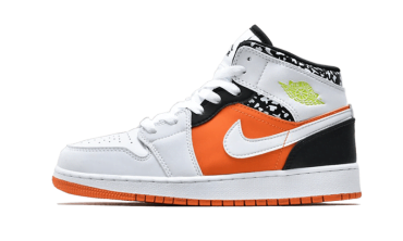 Air Jordan 1 Mid Composition Notebook 554725-870