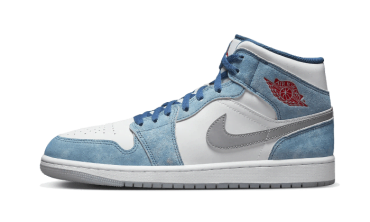 Air Jordan 1 Mid French Blue Fire Red DN3706-401