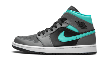 Air Jordan 1 Mid Grey Aqua 554724-063