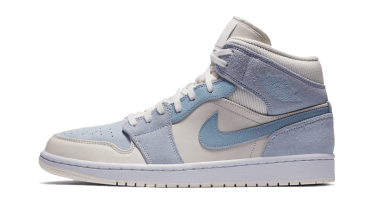 Air Jordan 1 Mid Mixed Textures Blue DA4666-100