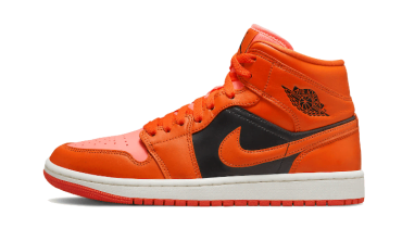 Air Jordan 1 Mid Orange Black DM3381-600