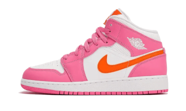 Air Jordan 1 Mid Pinksicle Safety Orange DX3238-681