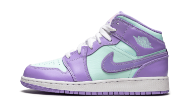 Air Jordan 1 Mid Purple Aqua 554725-500