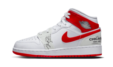 kid's Air Jordan 1 mid gs rookie season news DR6496-116