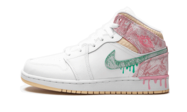 Air Jordan 1 Mid SE Paint Drip DD1666-100