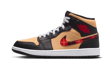 Air Jordan 1 Mid SE Tartan Swoosh DZ5329-001