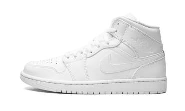 Air Jordan 1 Mid Triple White (2022) 554724-136