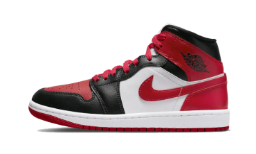 Air Jordan 1 Mid White Bred Toe BQ6472-079