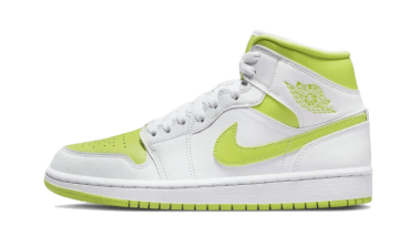 Air Jordan 1 Mid White Lime BQ6472-131