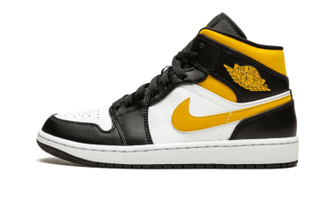 Air Jordan 1 Mid White Pollen Black 554725-177