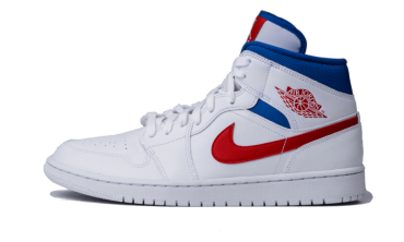 Air Jordan 1 Mid White Red Royal BQ6472-164