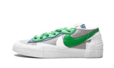 Blazer Low Sacai Medium Grey Classic Green DD1877-001