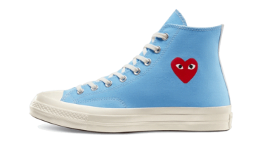 Chuck Taylor All-Star 70s Hi Comme des Garçons PLAY Bright Blue 168300C