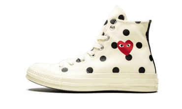 Chuck Taylor All-Star 70s Hi Comme des Garçons PLAY Polka Dot White 157251C