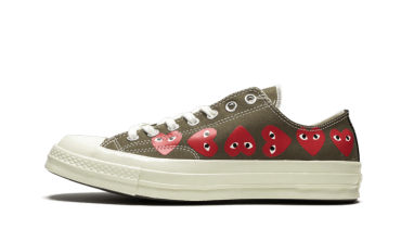 Chuck Taylor All-Star 70s Ox Comme des Garçons PLAY Multi Heart Green 162976C