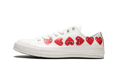 Chuck Taylor All-Star 70s Ox Comme des Garçons PLAY Multi-Heart White 162975C