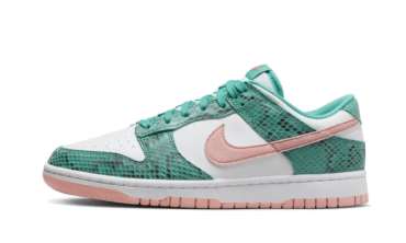 Dunk Low Snakeskin Washed Teal Bleached Coral DR8577-300