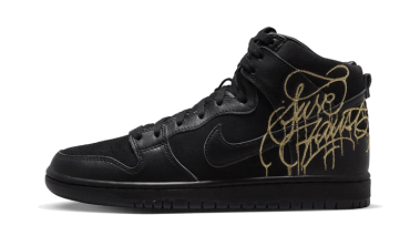 SB Dunk High FAUST Black Gold DH7755-001