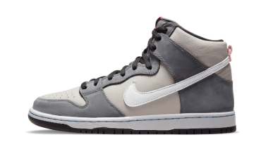 SB Dunk High Medium Grey Pink DJ9800-001