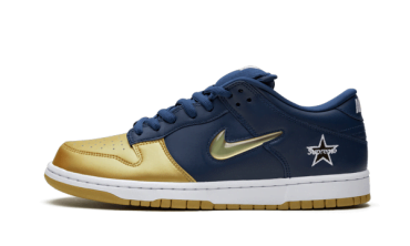 SB Dunk Low Supreme Jewel Swoosh Gold CK3480-700