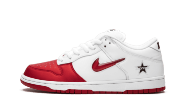 SB Dunk Low Supreme Jewel Swoosh Red CK3480-600